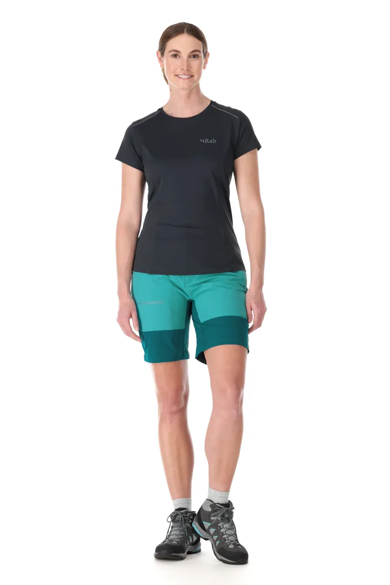 Rab Womens Torque Mountain Shorts - Storm Green-Saga Green-3