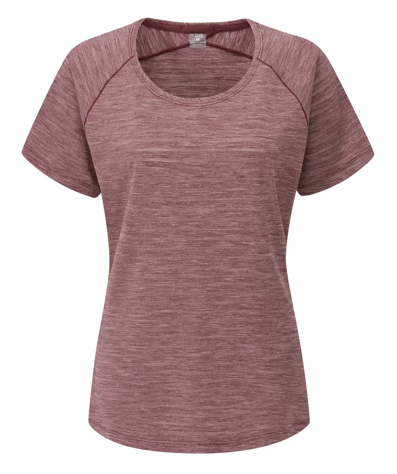 Rab Womens Wisp Tee - Deep Heather Marl