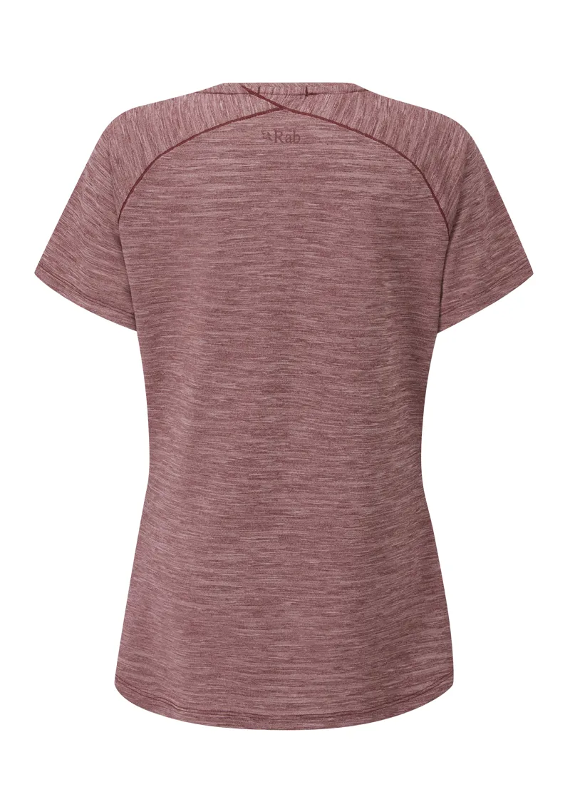 Rab Womens Wisp Tee - Deep Heather Marl-1