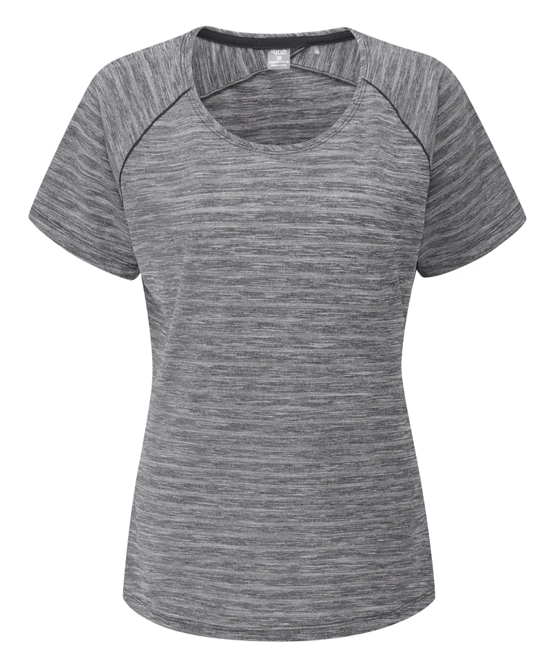 Rab Womens Wisp Tee - Ebony Marl