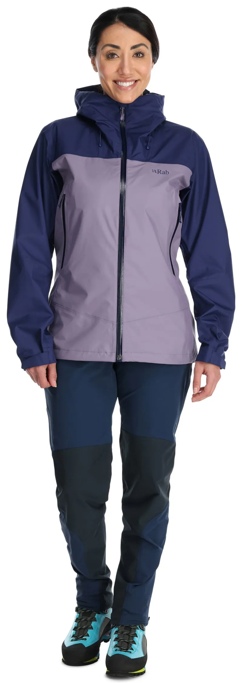 Rab Womens Arc Eco Jacket - Patriot Blue-Purple Sage-3