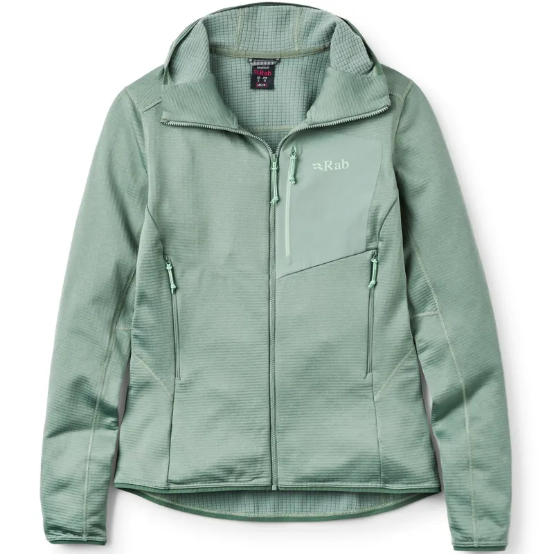 Rab Womens Ascendor Light Hoody - Dark Fig Green