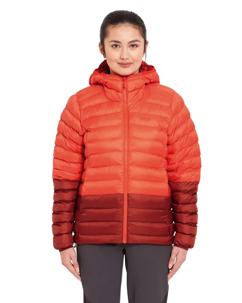 Rab Womens Cirrus Alpine Jacket - Red Grapefruit-Tuscan Red-2