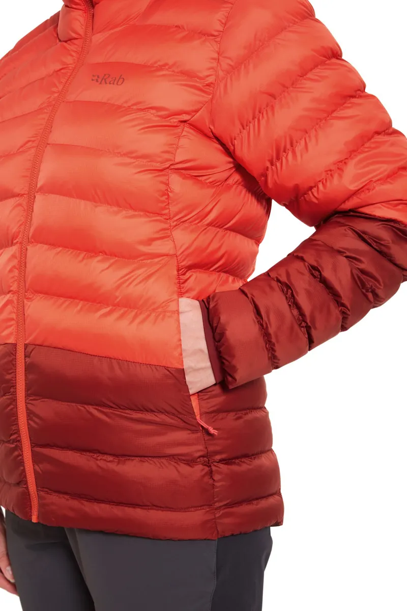 Rab Womens Cirrus Alpine Jacket - Red Grapefruit-Tuscan Red-7