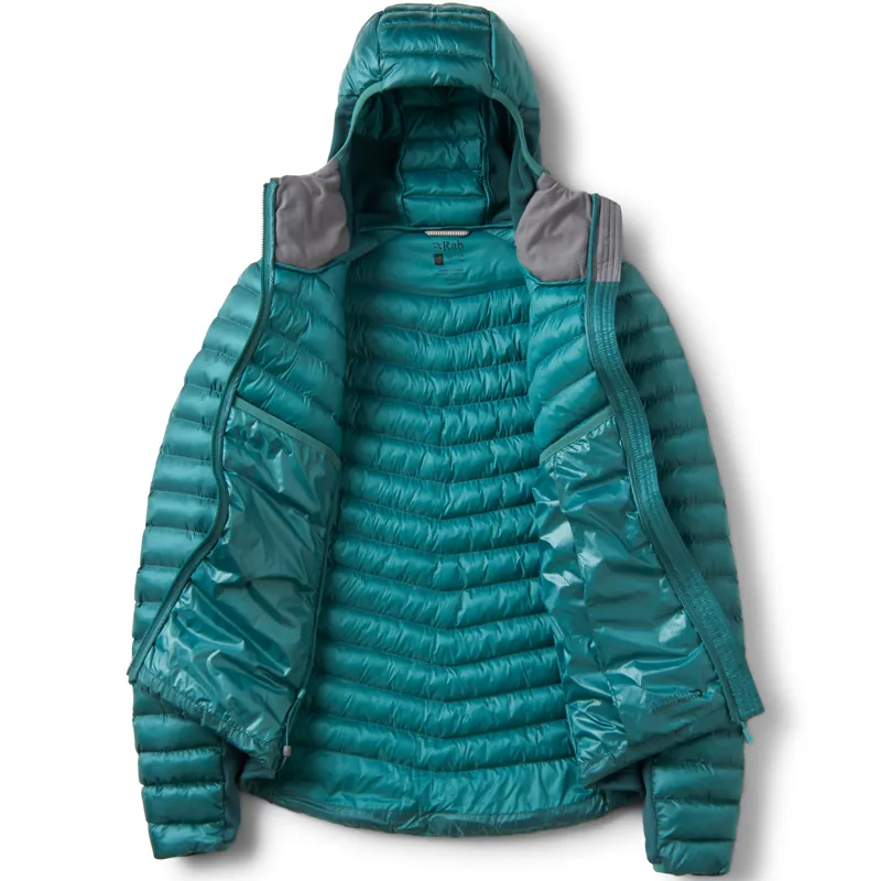 Rab Womens Cirrus Flex Hoody - Eucalyptus-Green Slate-1