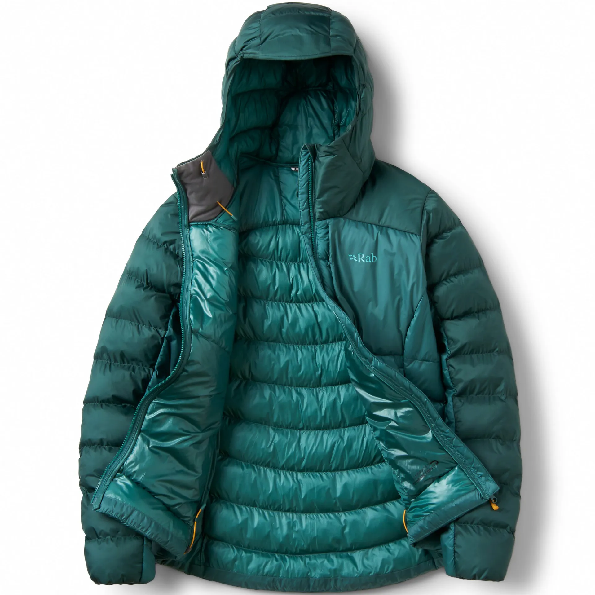 Rab Womens Cirrus Ultra Hoody - Green Slate-Eucalyptus