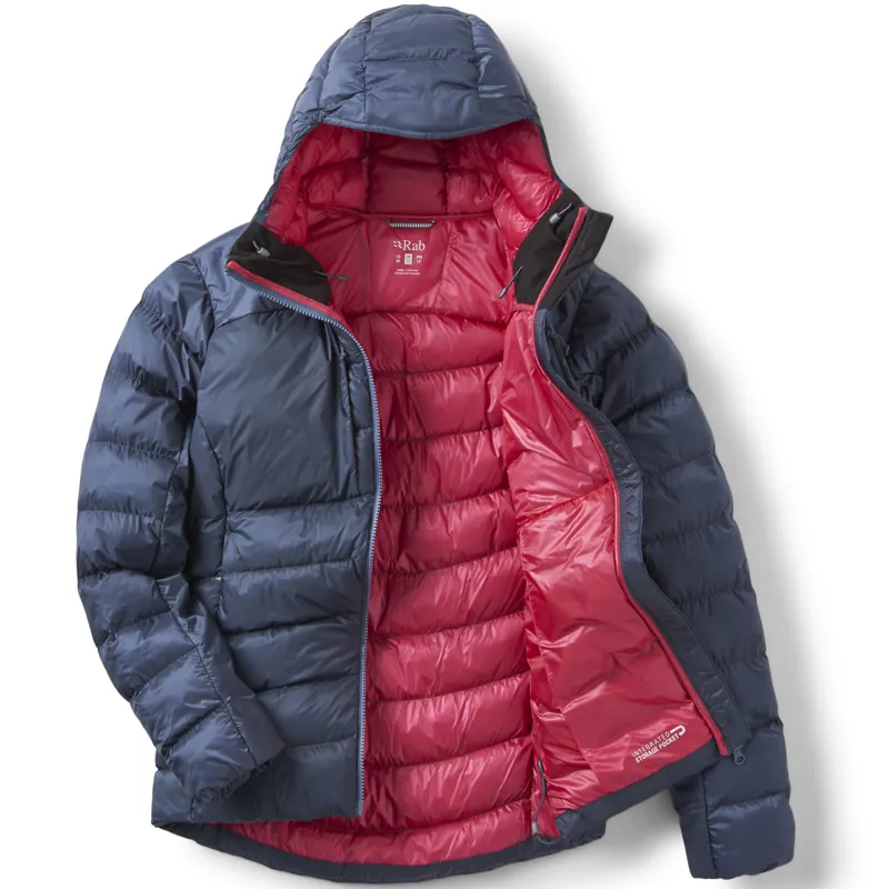 Rab Womens Cirrus Ultra Hoody - Steel-1