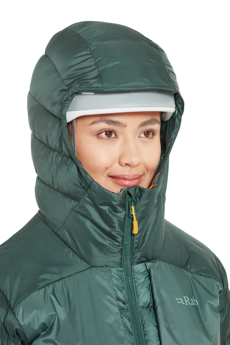 Rab Womens Cirrus Ultra Hoody - Green Slate-Eucalyptus-7