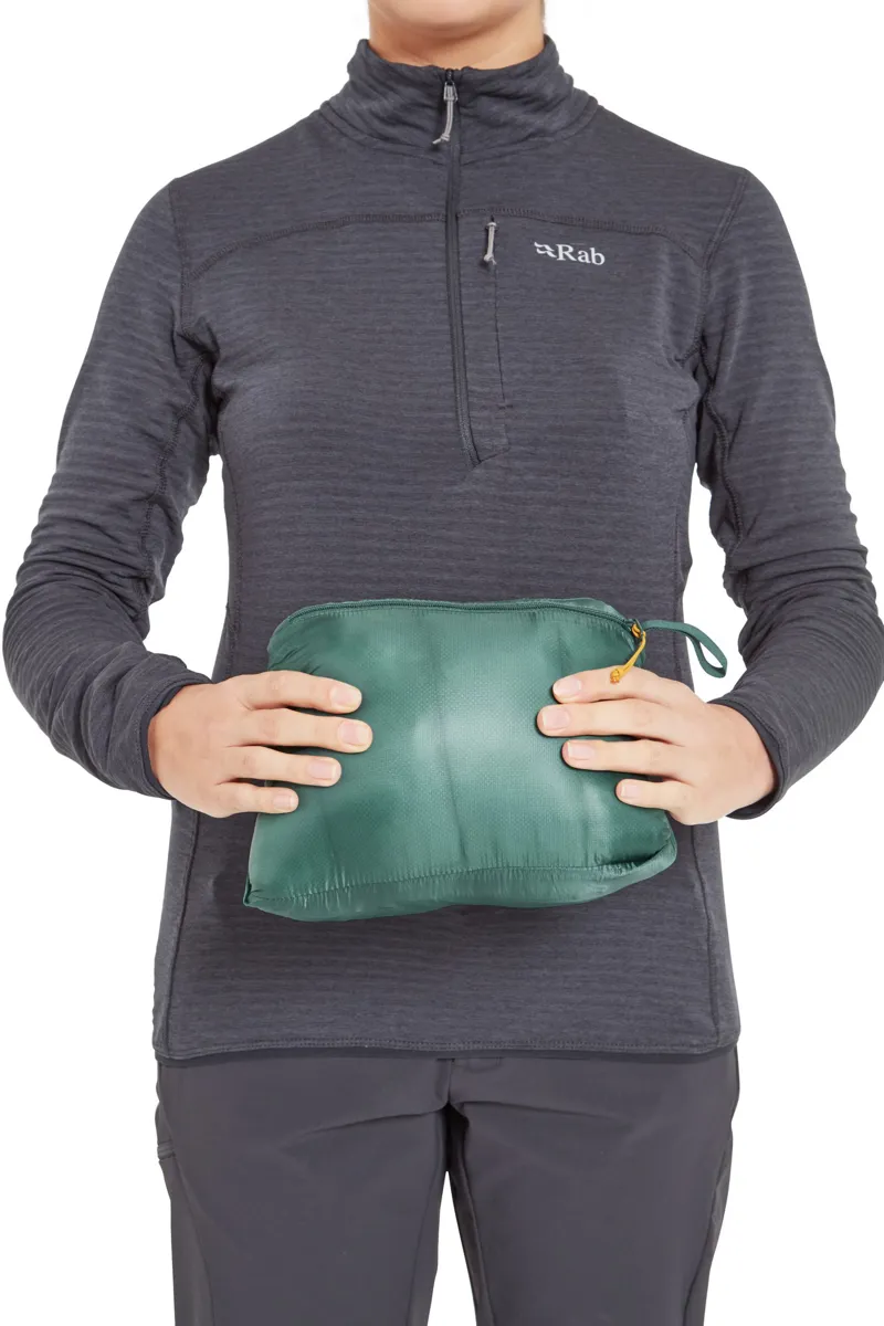 Rab Womens Cirrus Ultra Hoody - Green Slate-Eucalyptus-11