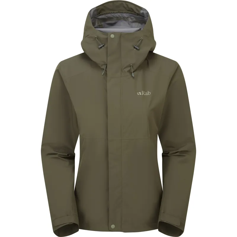 Rab Womens Downpour Jacket - Army