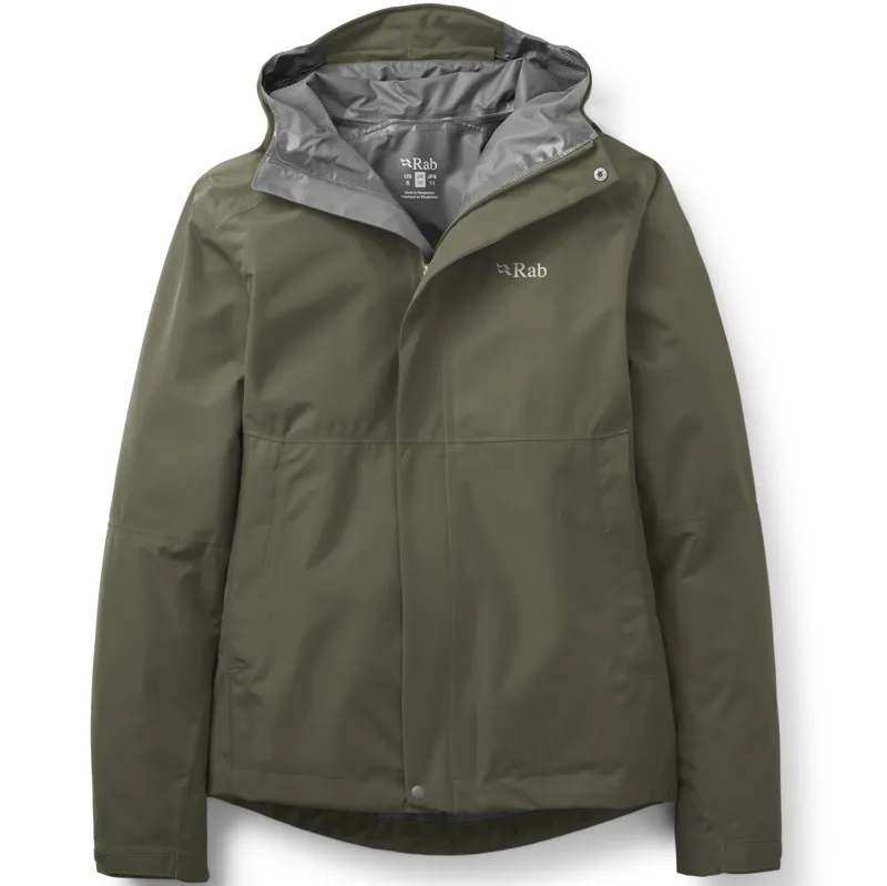 Rab Womens Downpour Jacket - Army