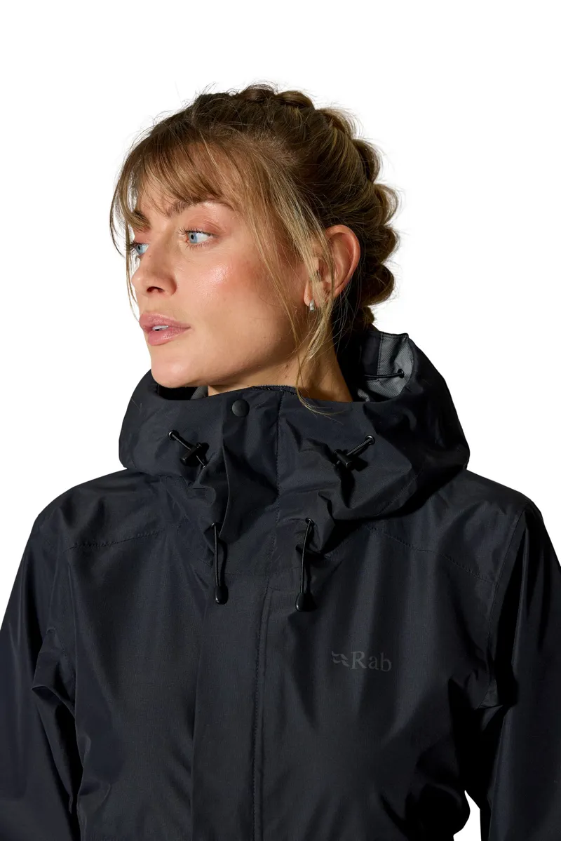 Rab Womens Downpour Jacket - Bluebird-Dark Bluebird-5