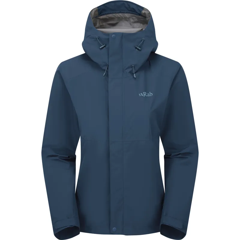 Rab Womens Downpour Jacket - Tempest Blue