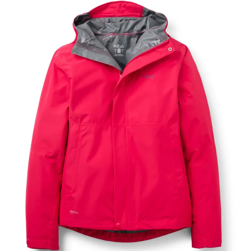 Rab Womens Downpour Jacket - Watermelon
