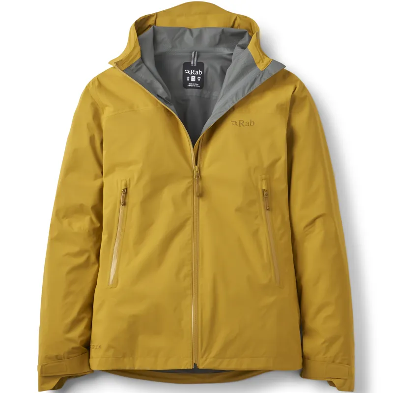 Rab Womens Downpour Light Jacket - Sahara