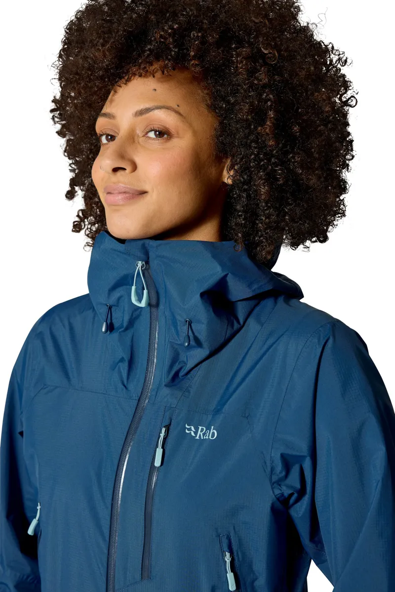 Rab Womens Downpour Mountain Jacket - Tempest Blue-3