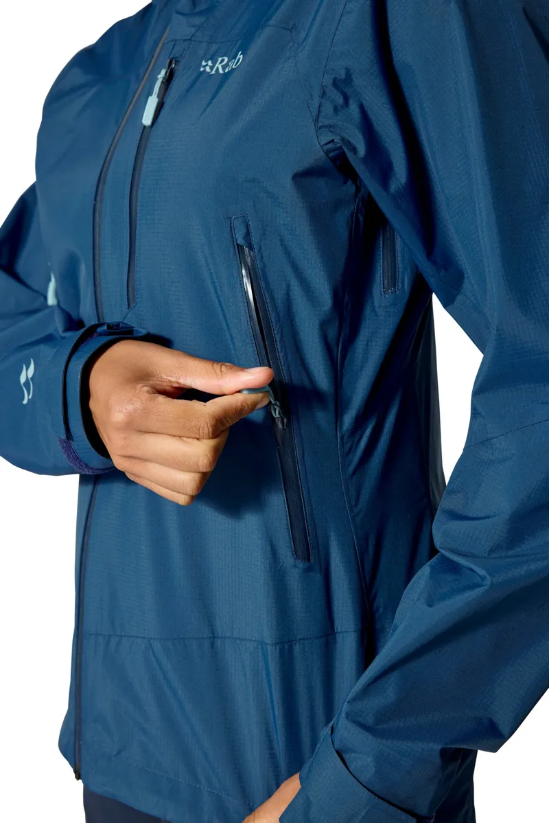 Rab Womens Downpour Mountain Jacket - Tempest Blue-6