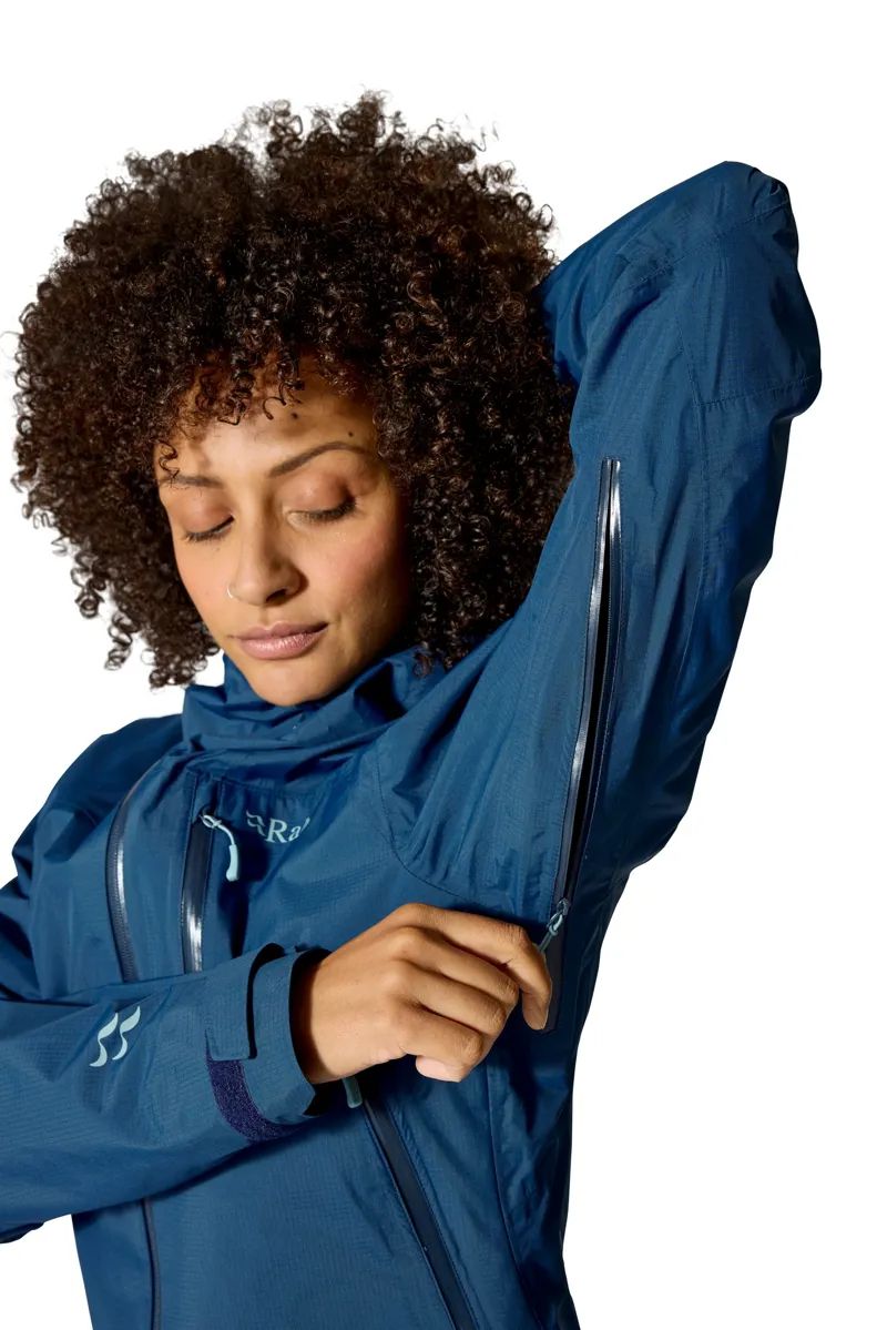 Rab Womens Downpour Mountain Jacket - Tempest Blue-7