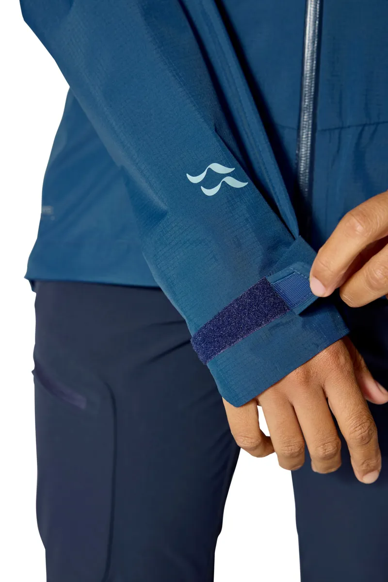 Rab Womens Downpour Mountain Jacket - Tempest Blue-8