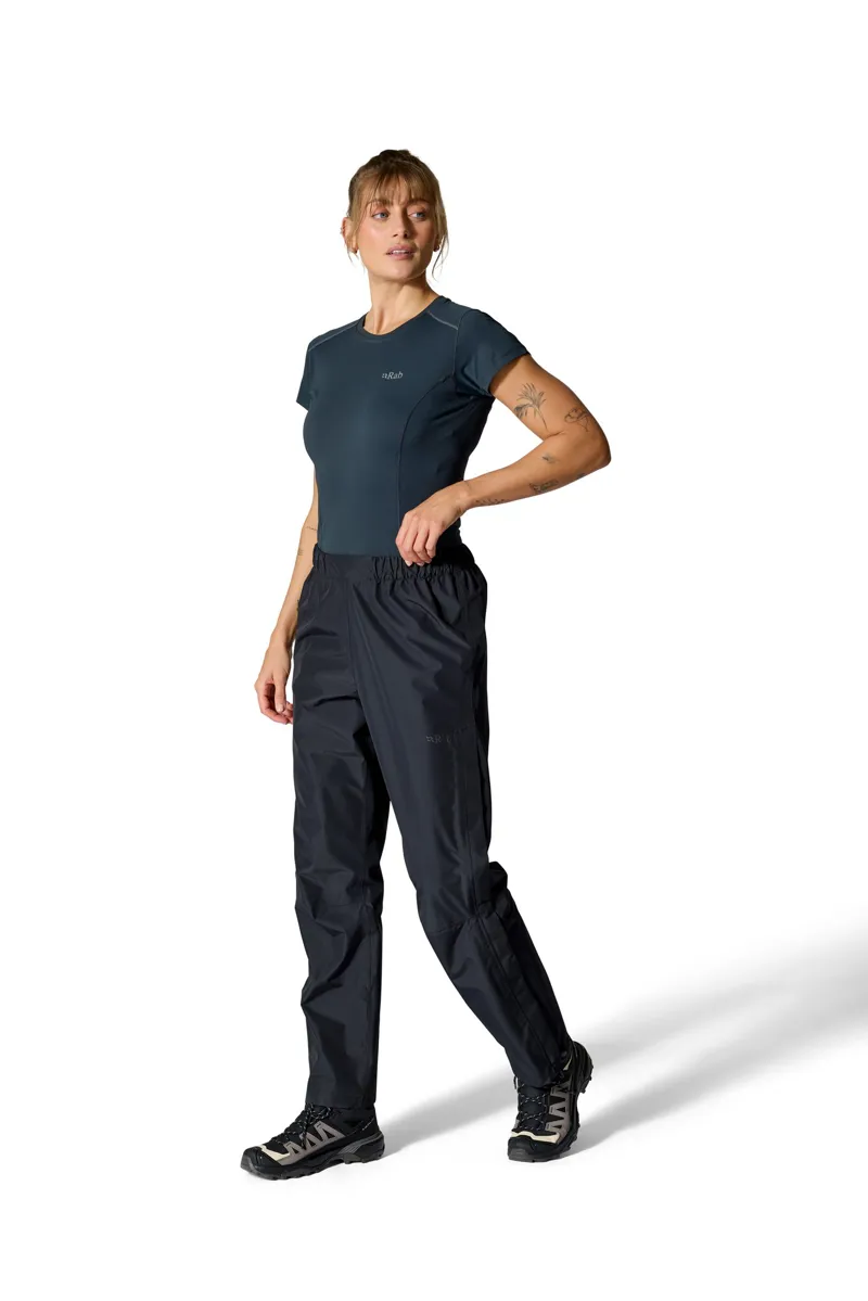 Rab Womens Downpour Overtrousers  - Black-2