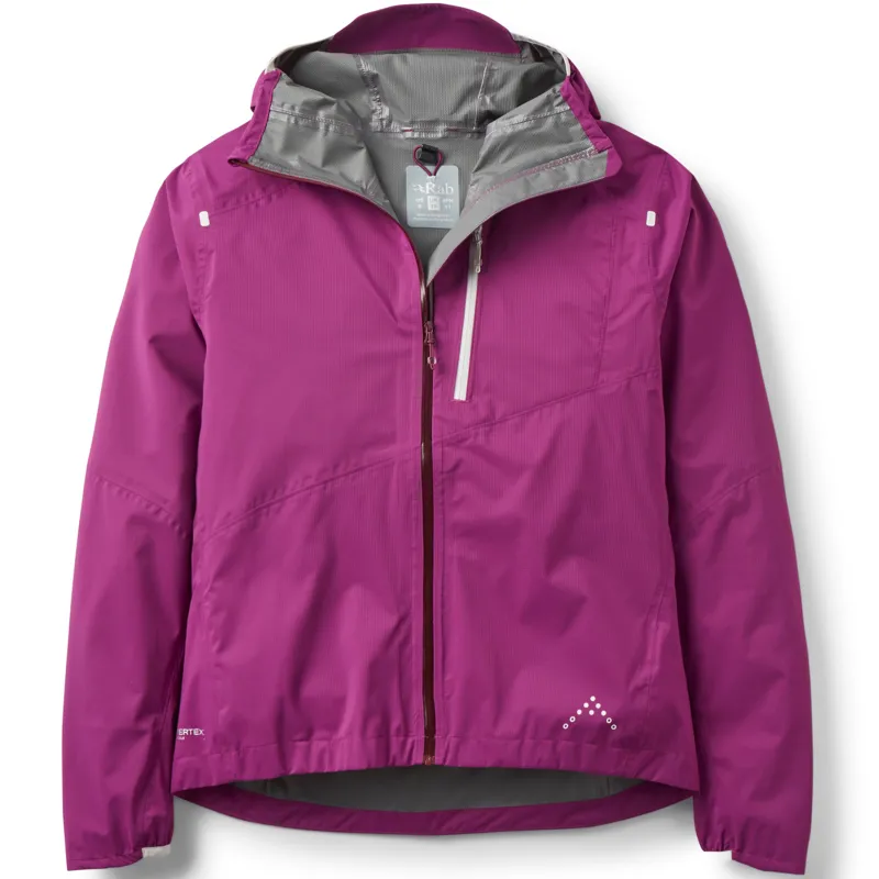 Rab Womens Downpour Trail Light Jacket - Plum