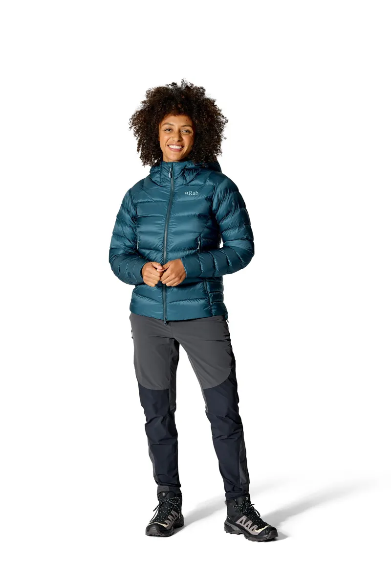 Rab Womens Electron Pro Hoody - Tempest Blue-1