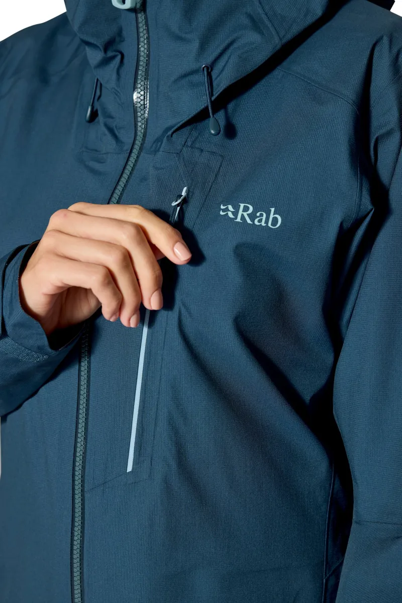 Rab Womens Firewall Alpine Jacket - Tempest Blue-5
