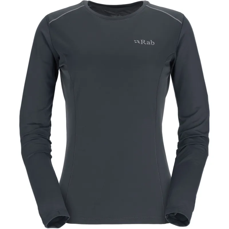 Rab Womens Force Long Sleeved Tee - Beluga
