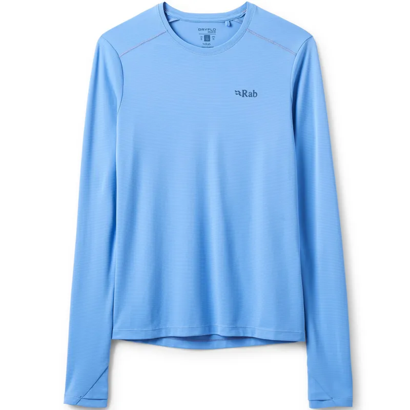 Rab Womens Force Long Sleeved Tee - Bluebird