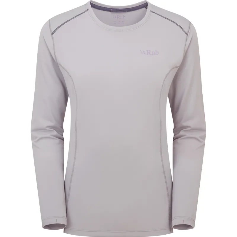Rab Womens Force Long Sleeved Tee - Dark Pewter