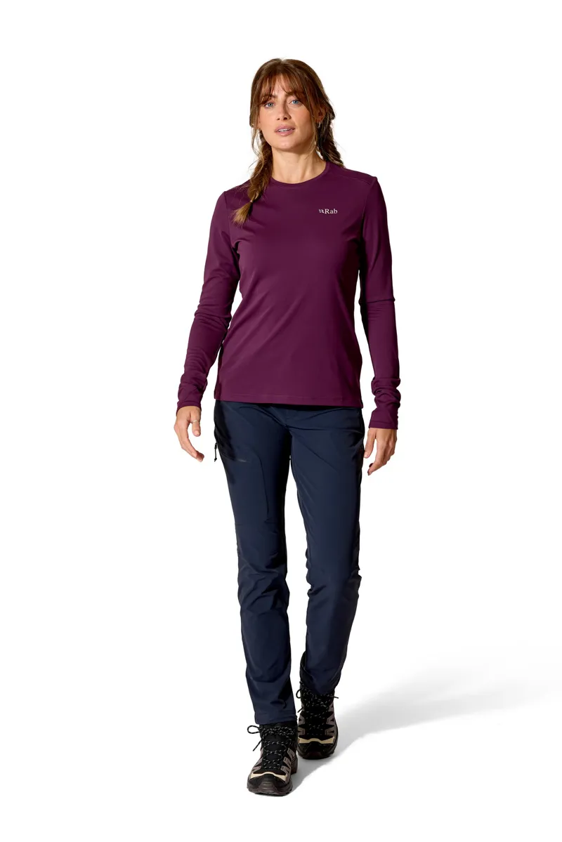 Rab Womens Force Long Sleeved Tee - Bluebird-3