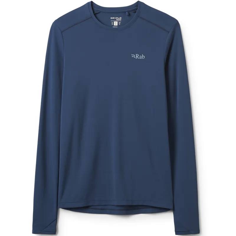 Rab Womens Force Long Sleeved Tee - Tempest Blue