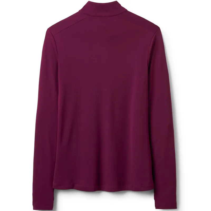 Rab Womens Force Long Sleeved Zip-Tee - Mulberry-1