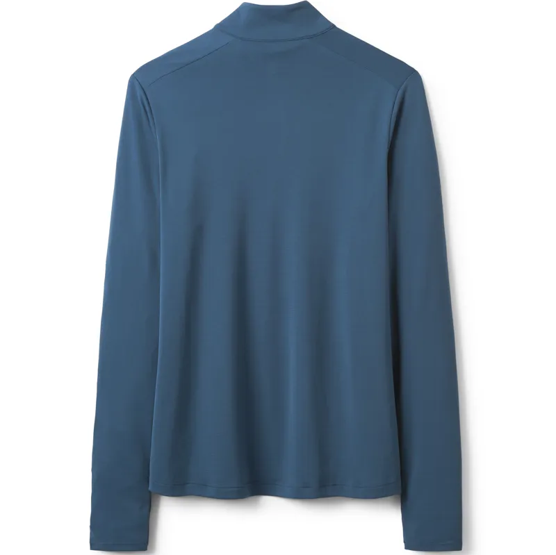 Rab Womens Force Long Sleeved Zip-Tee - Tempest Blue-1