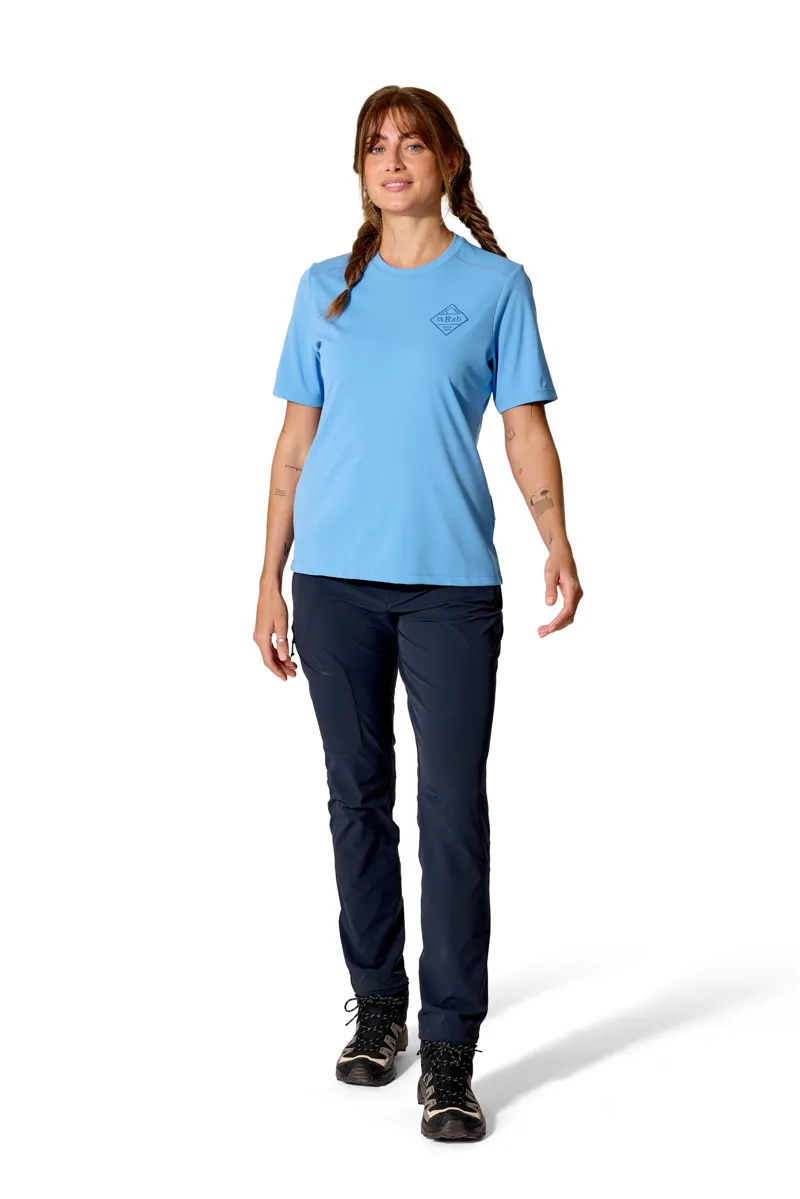 Rab Womens Force Stamp Tee - Bluebird-4