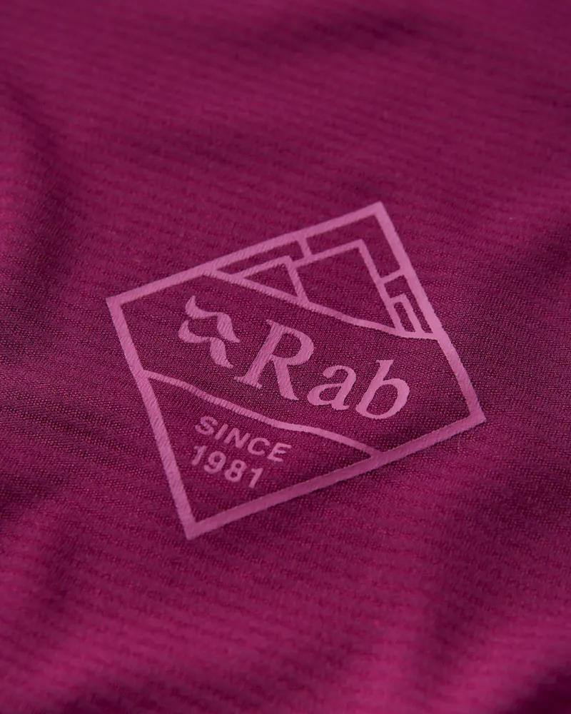Rab Womens Force Stamp Tee - Mulberry-2