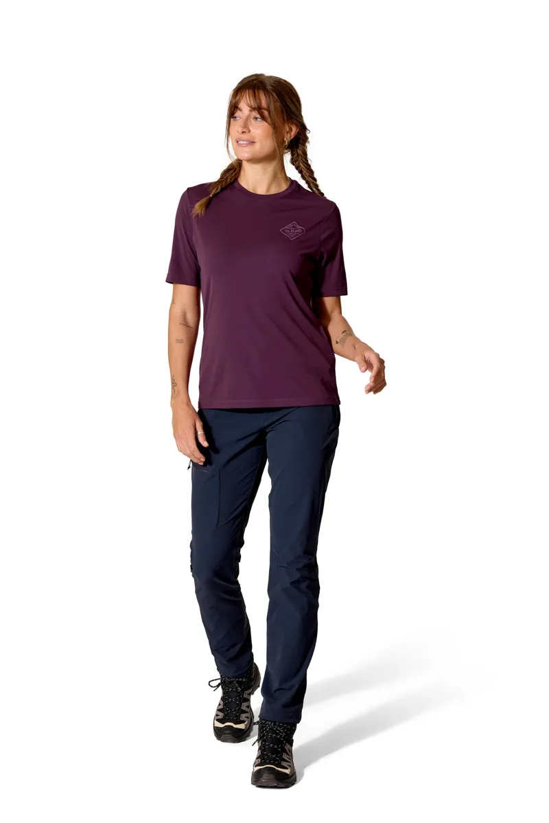 Rab Womens Force Stamp Tee - Mulberry-3
