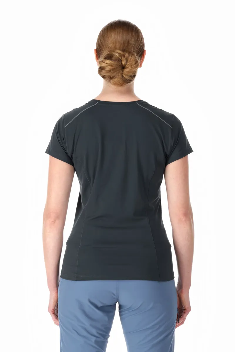 Rab Womens Force Short Sleeved Tee - Dark Pewter-3