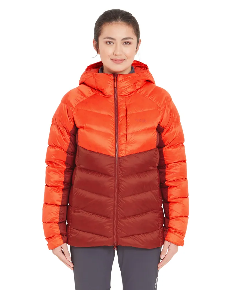 Rab Womens Glaceon Pro Jacket - Red Grapefruit-Tuscan Red-2