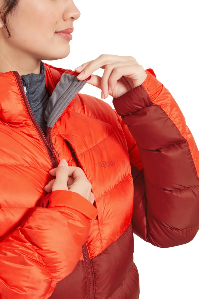 Rab Womens Glaceon Pro Jacket - Red Grapefruit-Tuscan Red-7