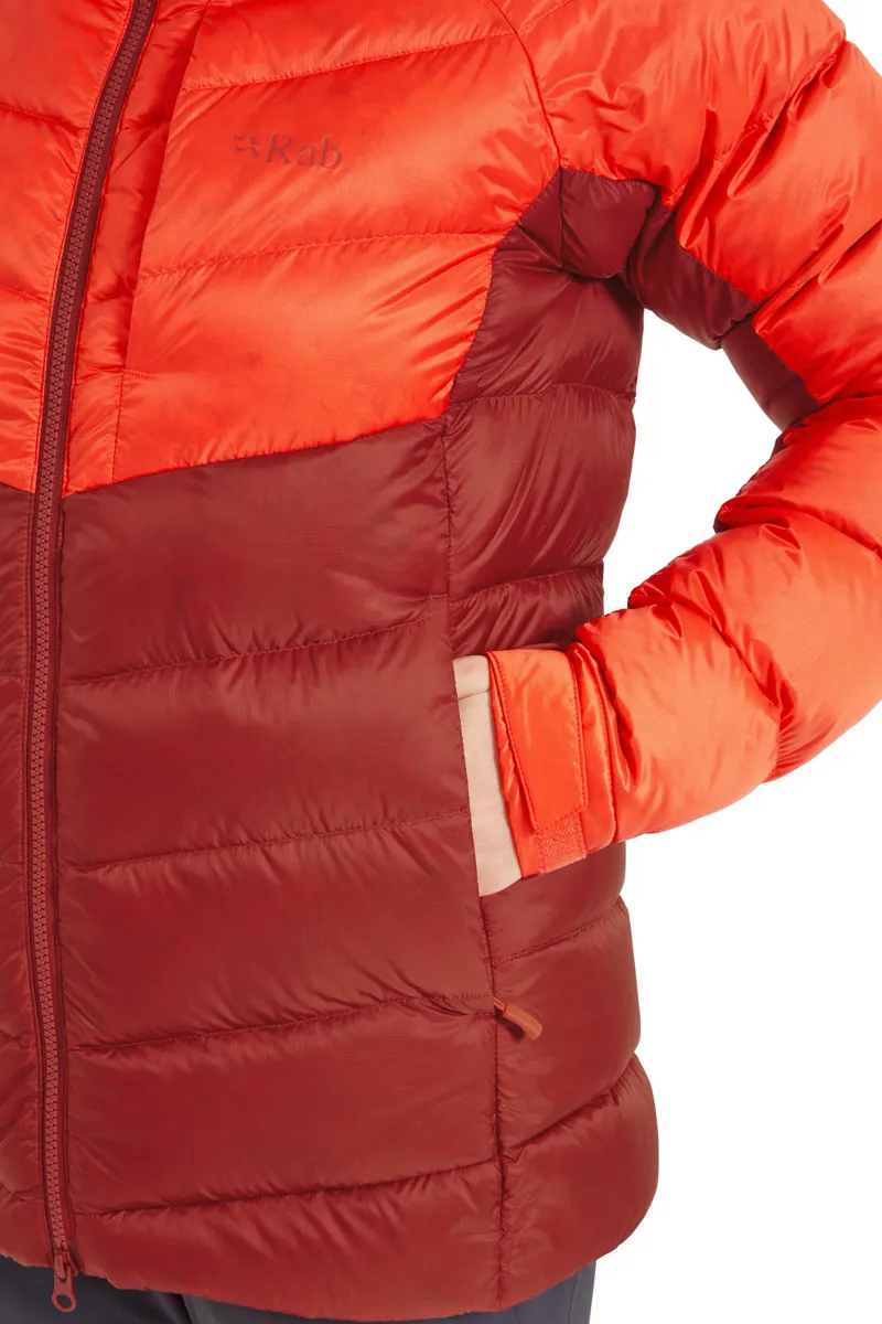 Rab Womens Glaceon Pro Jacket - Red Grapefruit-Tuscan Red-9
