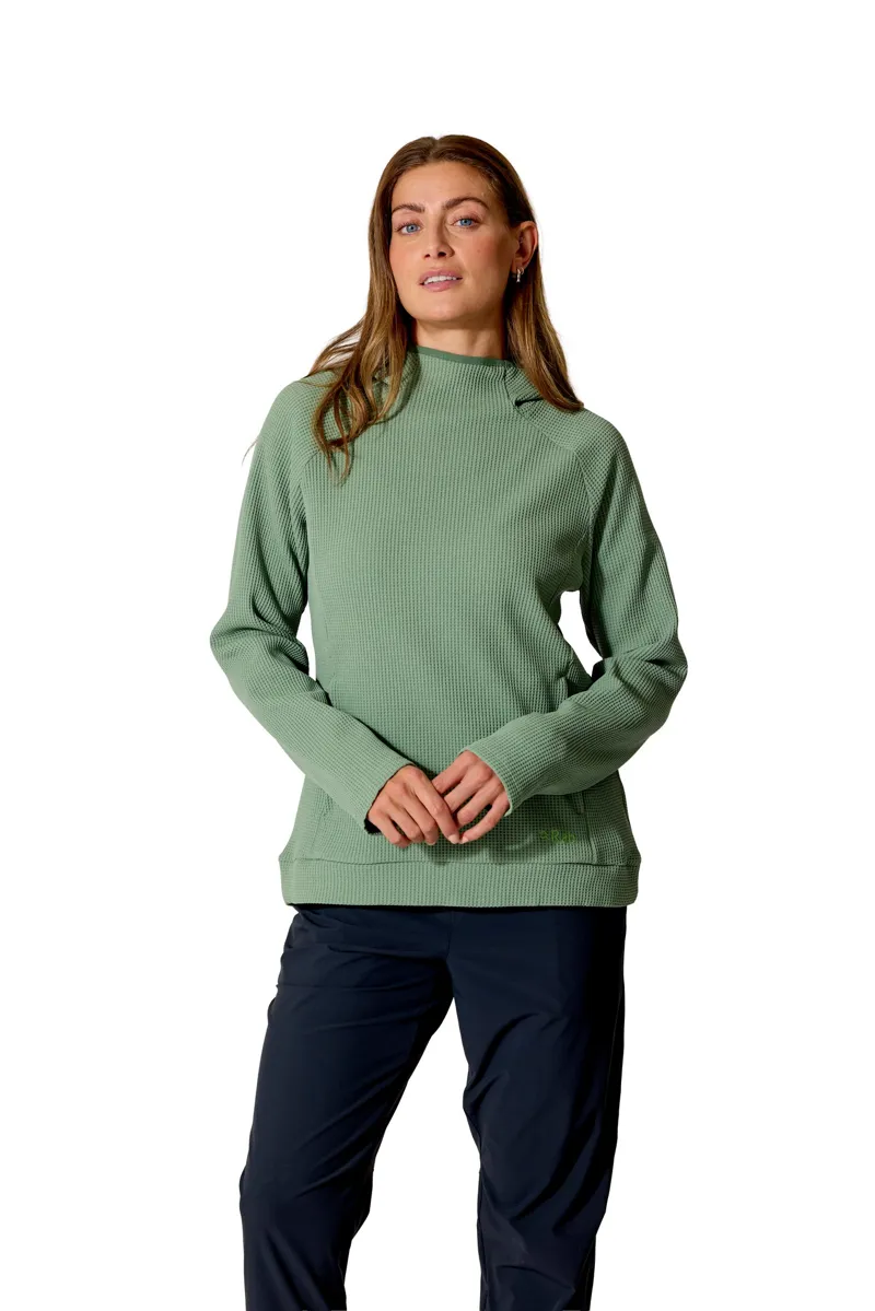Rab Womens Hepton Pullover Hoody - Dark Fig Green-2