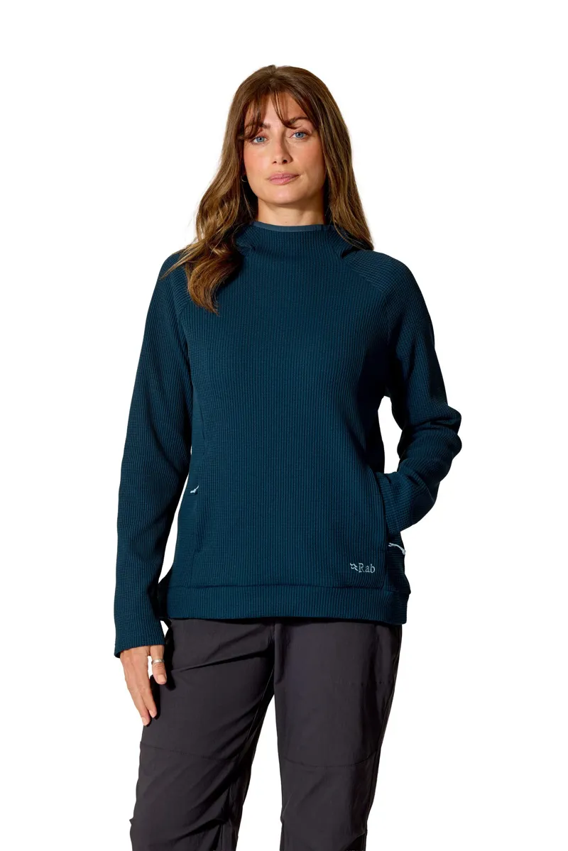 Rab Womens Hepton Pullover Hoody - Pebble-3