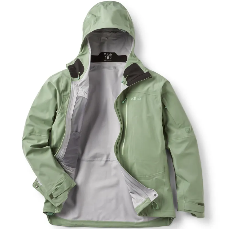 Rab Womens Kinetic Alpine Stretch Jacket - Dark Fig Green-1