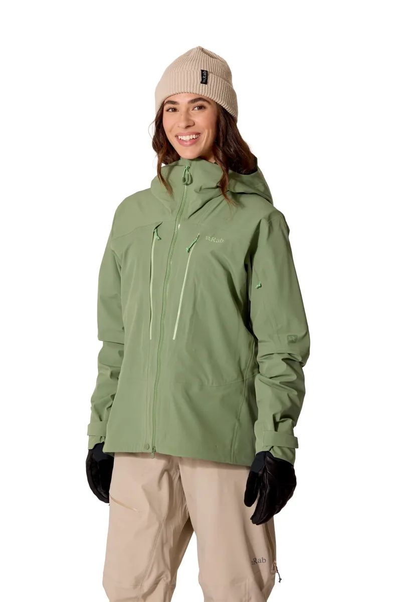 Rab Womens Kinetic Alpine Stretch Jacket - Dark Fig Green-3