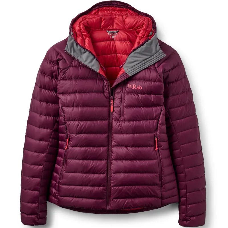Rab Womens Microlight Alpine Hoody - Mulberry