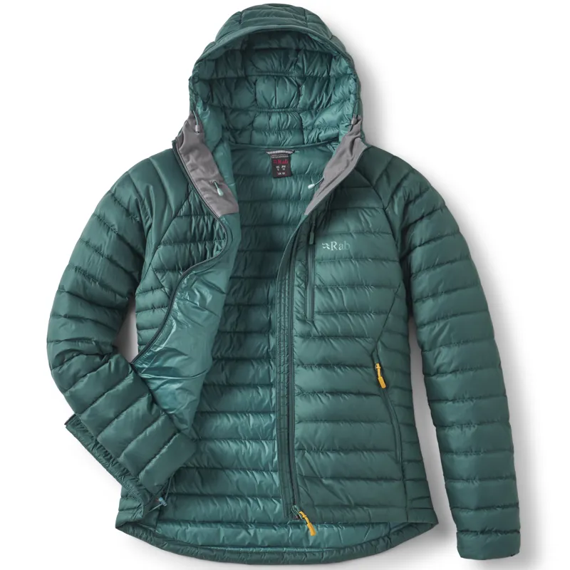 Rab Womens Microlight Alpine Jacket - Green Slate-1