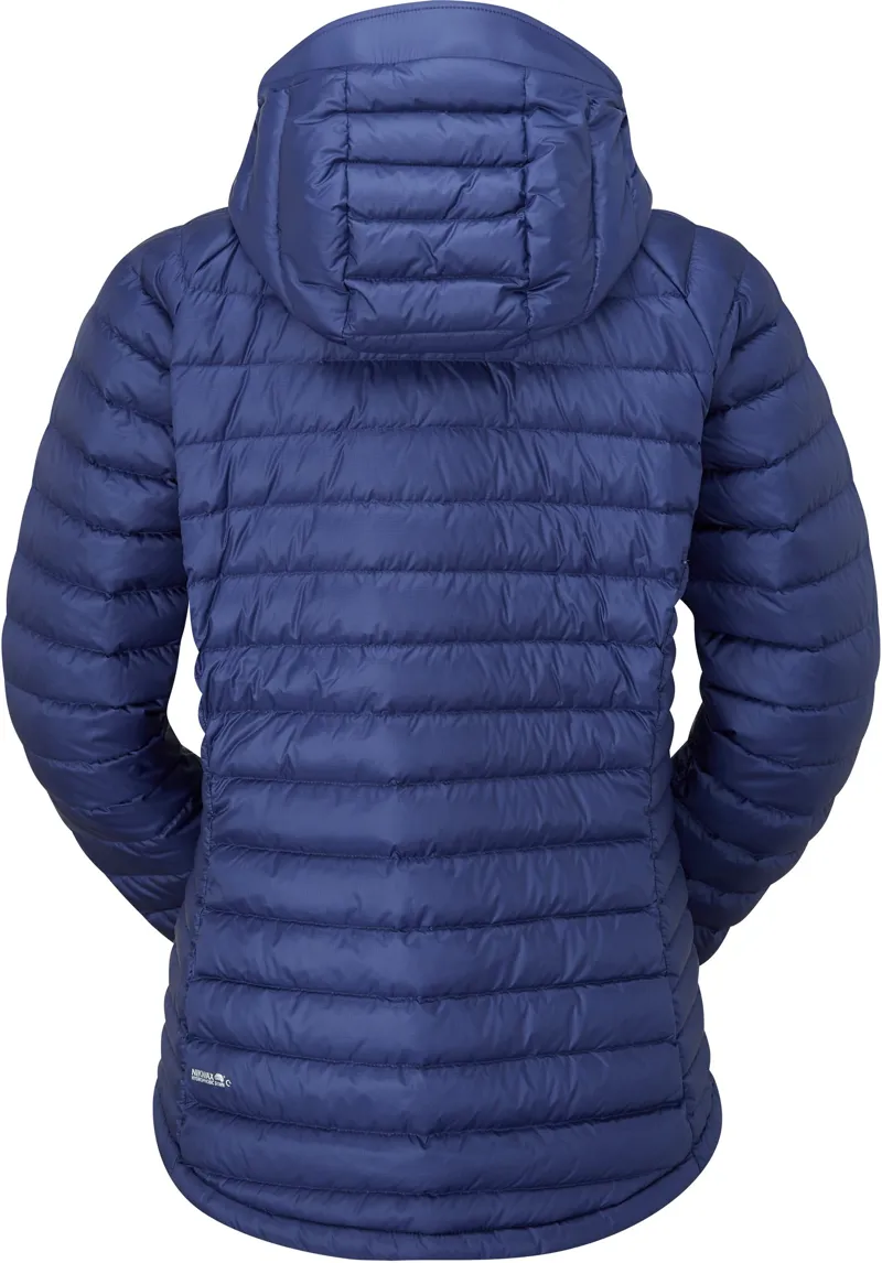 Rab Womens Microlight Alpine Jacket - Patriot Blue-Marmalade-1