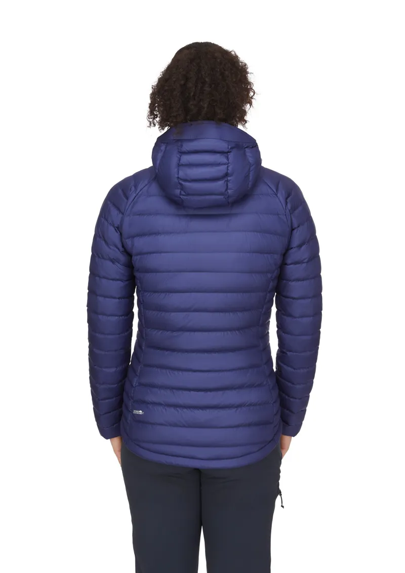 Rab Womens Microlight Alpine Jacket - Patriot Blue-Marmalade-3