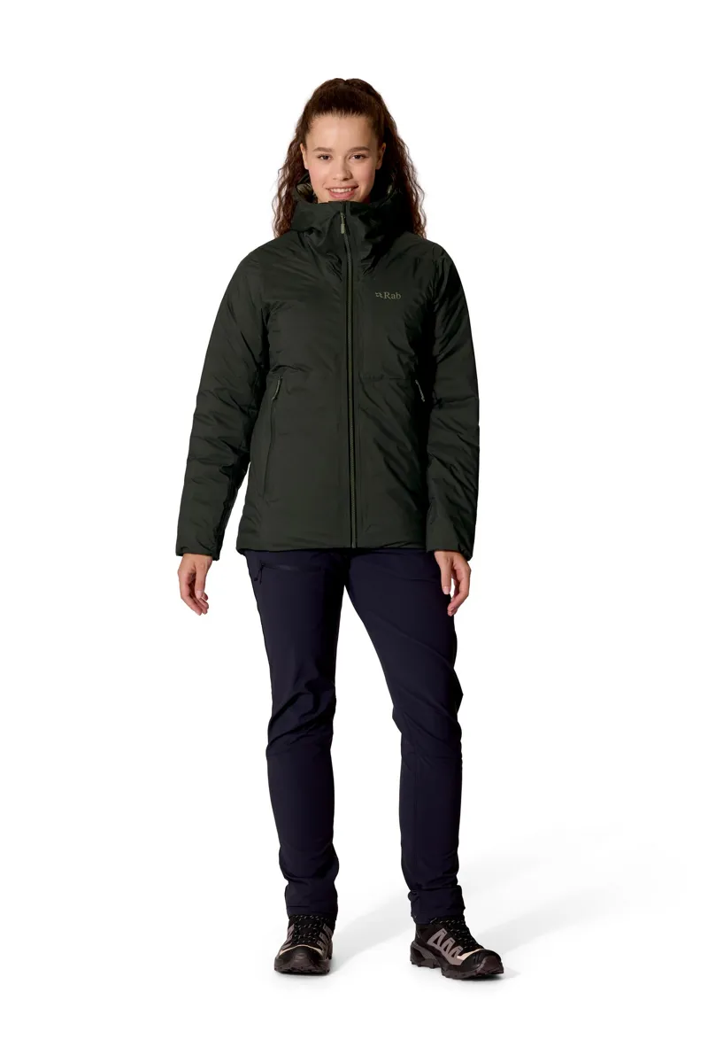 Rab Womens Microlight Shield Jacket - Dark Army-2